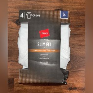 Men’s slim fit crew undershirts